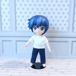 オビツ11 服 お洋服 白 Tシャツ 紺デニム ロングパンツ 2点セット