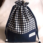 kintyaku4045さまオーダー＊内布付き巾着袋＊