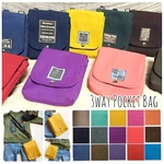 【3WAY＊帆布ポケットバッグ】ショルダーバッグ/チョークバッグ/移動ポケット カラフル 丈夫 入学準備 受注生産