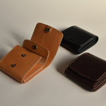 本革　コンパクトウォレット  　二つ折り財布　折り財布【受注制作】cw-03