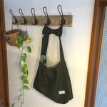 ワンショルダーりぼんバック〔グリーン×チェック〕