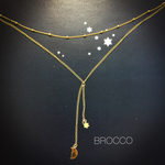 14kgfネックレス『moon&star』