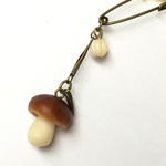 粘土のきのこ ちっちゃなきのこブローチ 椎茸