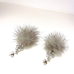 ふわり✩ミンクファーピアス/イヤリング