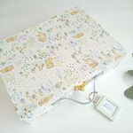 トランクBOX(カルトナージュ、 Baby Cat Wildflower アイボリー ）