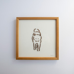 木の絵画 / お出迎え