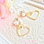 再再.....販色違いゆらゆらハートフープピアス