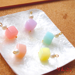 パステルカラーとパールのほんわかイヤリング/ピアス
