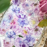 美しい　お花のPETフレークシール  FCZT