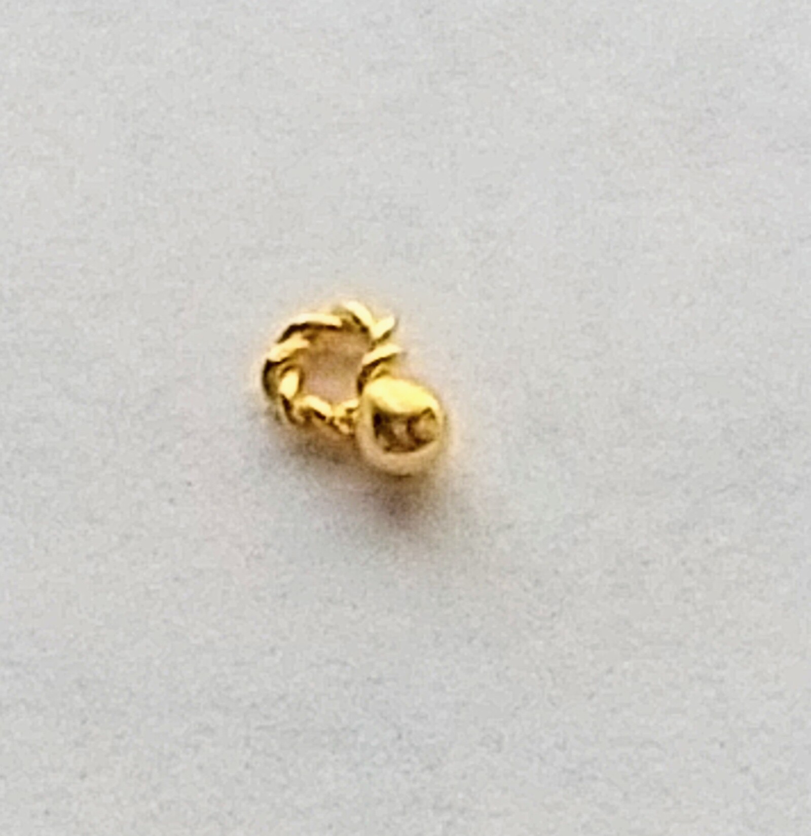 K24純金 & Pt999純プラチナ 10mm round チャーム - STUDIO LEAF