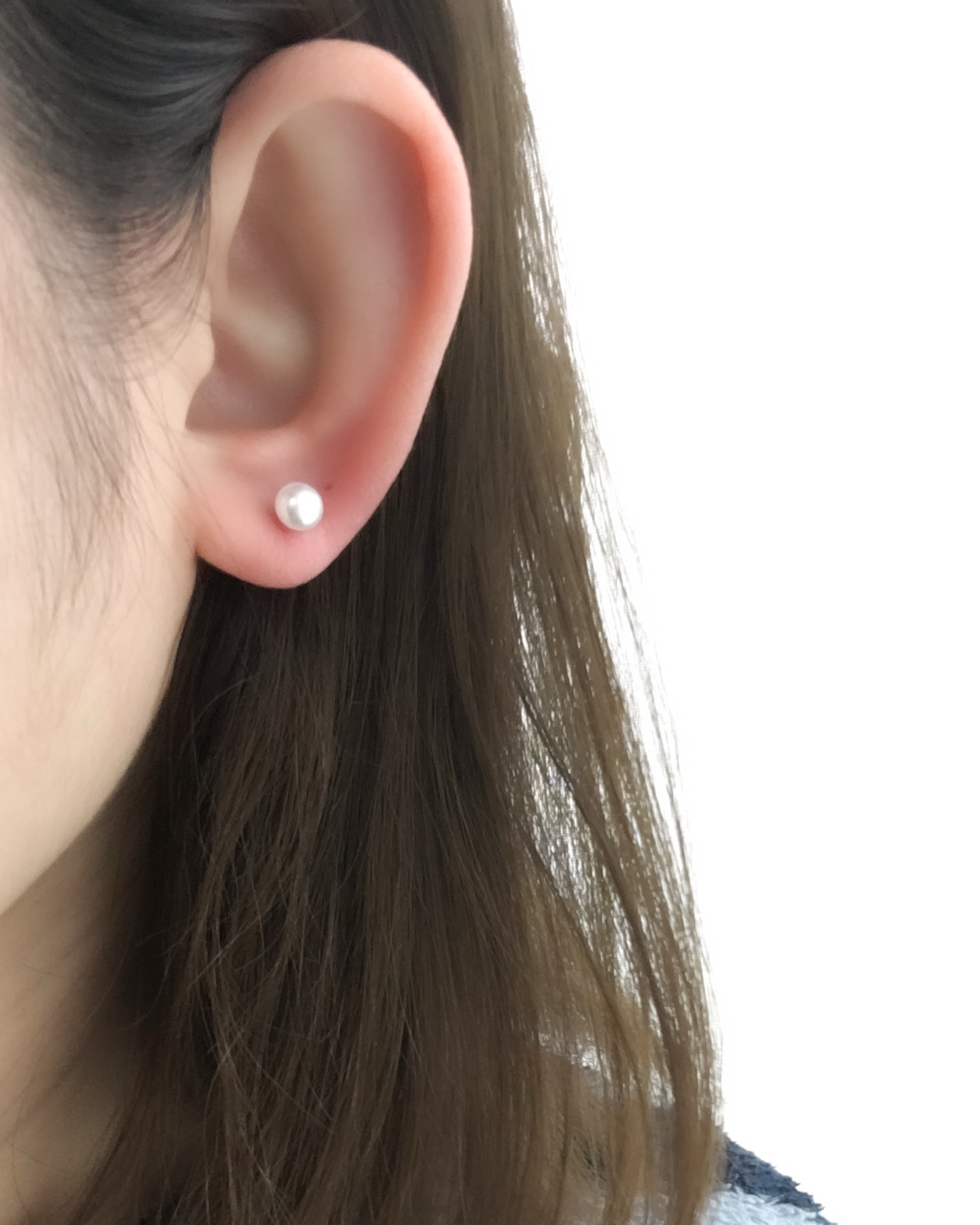 人気No.1♡天然石ひとつぶピアス/イヤリング ひとつぶパール