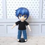 オビツ11 服 お洋服 黒 Tシャツ ブルーデニム ロングパンツ 2点セット