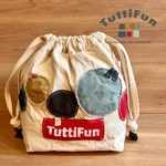 tuttifun＊生成の丸い巾着バッグ