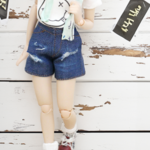22cmドール 用 リーズナブルデニム【ショートパンツ】2color