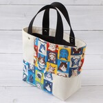 猫柄のミニトートバッグ　ポップアートキャット　