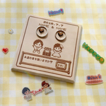 唯一無二！ゲーム風ドット絵リングピロー✜オーダーメイドット絵作成+木材彫刻+カット✂︎