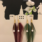 大人かわいい❤︎フェザーピアス
