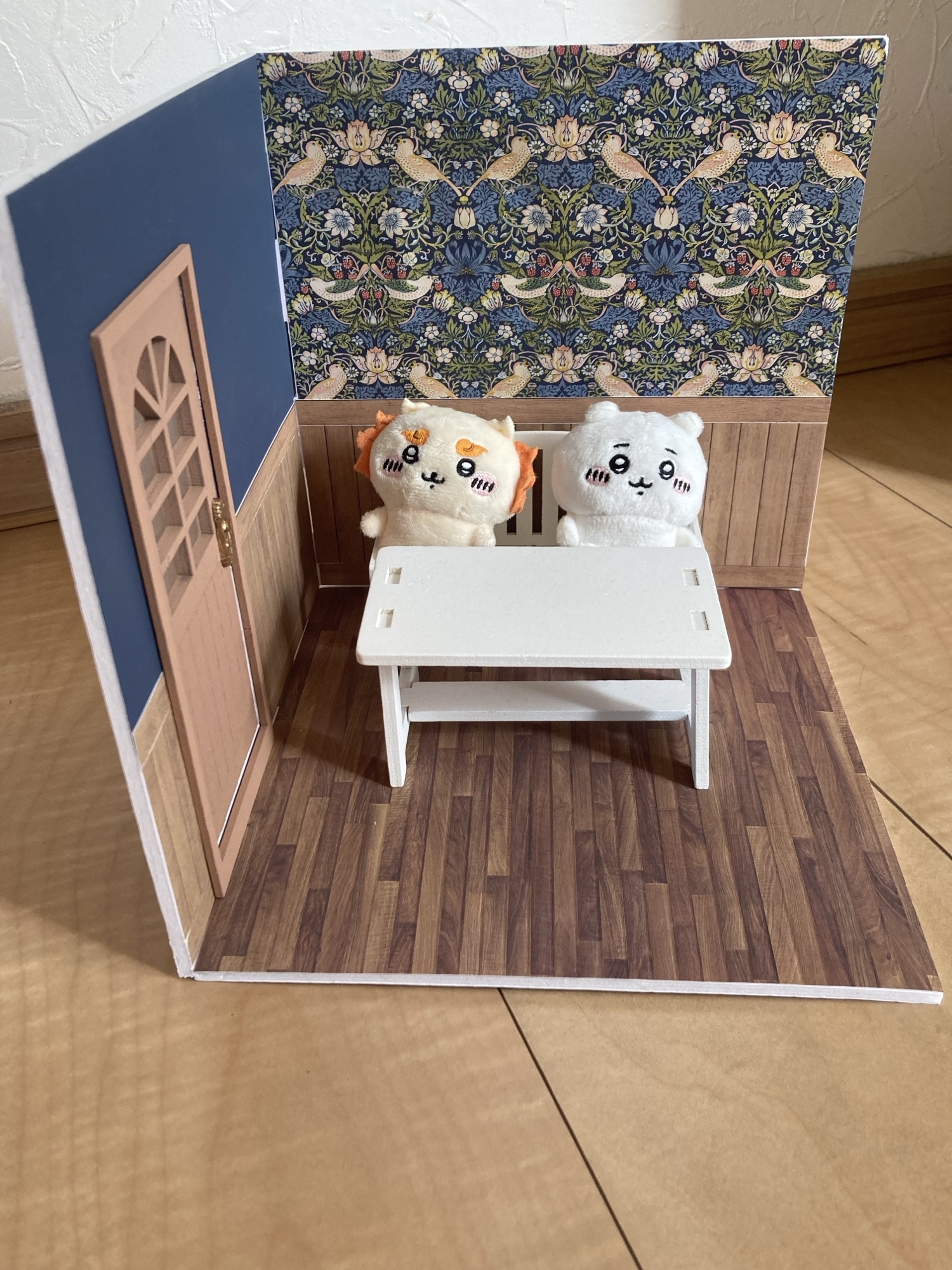B1 ドールハウス　1/6  背景ボート　床　石畳　リカちゃん　ブライス ミニチュア ドールハウス 石畳 壁 床 背景ボード カスタム