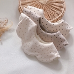 新色追加♡＂Heart knit＂3色から選べる360度花びらスタイ　360度もくもくスタイ　バレンタインスタイ