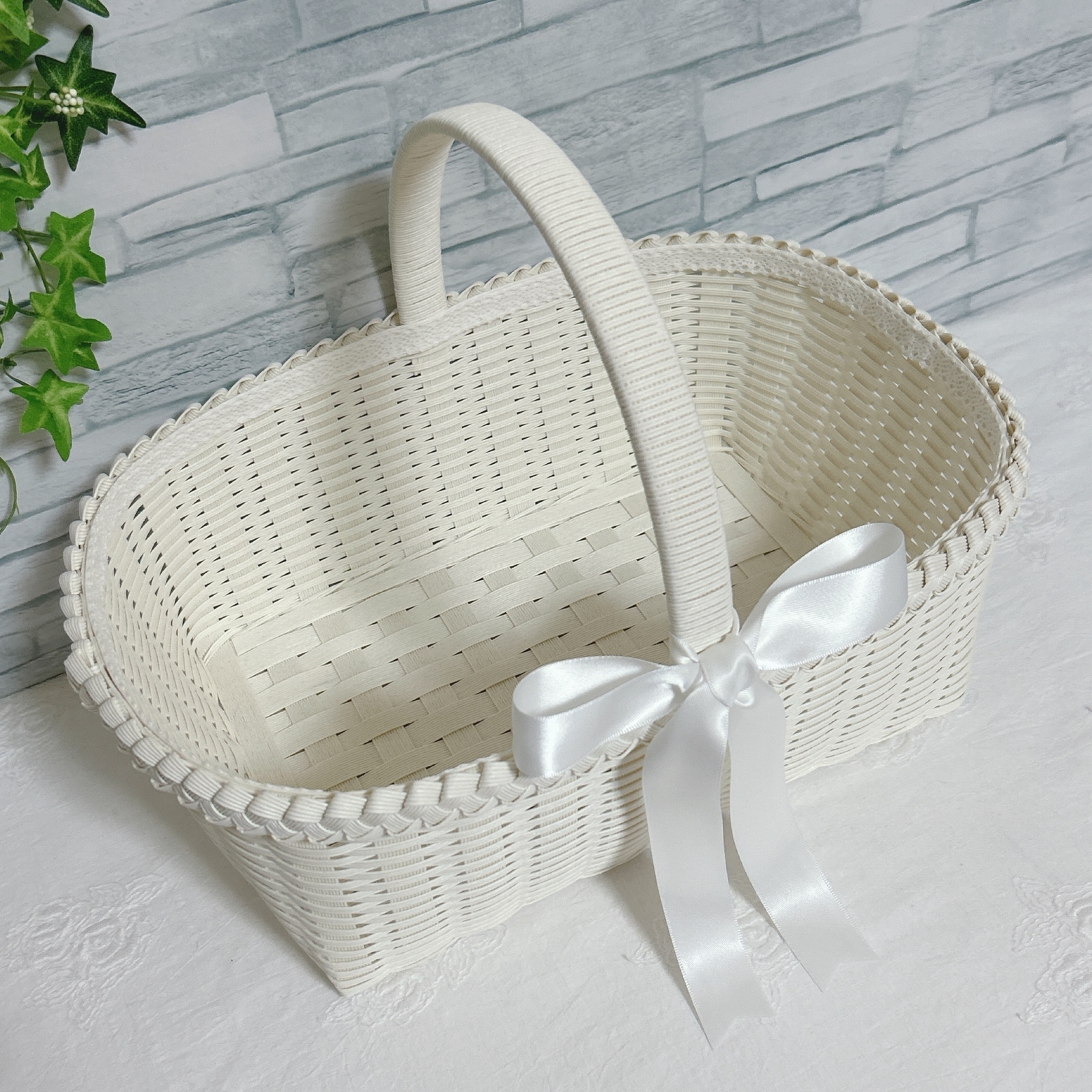 かご バスケット 4点セット エコクラフト プチギフト 結婚式 結婚式で配るプチギフト入れや、日常の収納カゴに♪ 収納かご