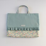 ☆花柄ブルー☆レッスンバック 単品販売