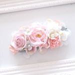 シフォンピンクバレッタ