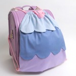 (大きいサイズ)　スカラップデザイン お着替え袋 マーメイドブルー Kids