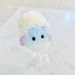 クジラ？のくぅたんぬいぐるみ　クラゲベレー帽パープル