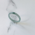 [R35-0017］ ジェイド　JADE ヒスイ　本翡翠　くりぬき　リング　天然石　一点物　グアテマラ産　12号　指輪