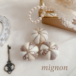 ♡リバティ木目込み手毬5㎝3個セット♡〜mignon brun〜