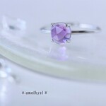 ＊優しいラベンダー色のピンクアメジストのリング＊サイズフリー＊13号、15号有り＊宝石質＊指輪＊シルバー925＊2月の誕生石