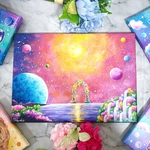 リラ星からの風景　アクリル複製画　絵画