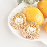 猫のポッケちゃん / ivory [ピアス,イヤリング]