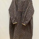 ハンドメイド花柄ワンピース　長め丈