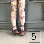 2614 ブライスさんの靴下  アンティーク カラー花柄レース　Blythe ブライス アウトフィット 洋服 リカちゃん　　5