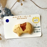木彫りのブローチ　モルモット