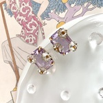 daisy dots “clear lilac” pierce / earring