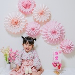 初節句 ひな祭り ひなまつり 雛祭り 桃の節句 ハーフバースデー お誕生日 誕生日 女の子ベビー 女の子 ペーパーファン 百日祝い 100日祝い お食い初め 出産祝い マタニティフォト マタニティ