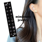 耳ツボジュエリー💎20粒　貼るピアス　耳つぼjewelry 耳つぼジュエリー　耳ツボシール　耳つぼシール　貼るイヤリング　シルバージュエリー　シルバーピアス　小粒ピアス