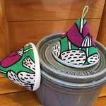 ２個セット★三角鍋つかみ★staub ルクルーゼ等にいかがでしょうか？　ミトン　鍋つかみ　北欧