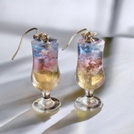 【受注制作】夕焼けを閉じ込めたカクテルピアス/イヤリング