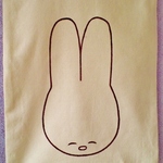 【hyangiさまご予約品】ダンシングうさぎさんのエコバッグ【再販】