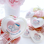 【1番人気💓】 ときめくハートのマタニティマーク マタニティキーホルダー 両面マタニティマーク マタニティロゼット おなかに赤ちゃんがいます プレママ 母子手帳  双子 妊娠初期　マタニティーマーク