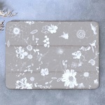 iPadケース　タブレットケース　iPadカバー　Pro　Air　Mini　11　10.9　13　12.9　10.2　9.7　10.5　4 5 6 7　花柄　お花　フラワー　大人可愛い　グレージュ