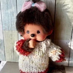  【Ｓサイズ】1621 モンチッチ  モンチッチ フレンズのセーター　蛍光ネップ