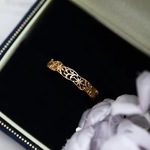 [受注製作] 天然石 彫刻 リング ◇ ゴールド リーフ 葉っぱ フラワー お花 silver 925 宝石 指輪 金属アレルギー対応