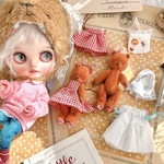 ᴠᴀʟᴇɴᴛɪɴᴇくまちゃん🧸お着替えシート❤️ 小さなぬいぐるみ