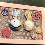＊額縁の中のうさぎ雛＊（送料無料）