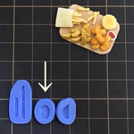 ミニチュアフード＊チキンナゲット型＊シリコンモールド