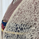 m5562 レース　モモンガコート　塵除け　羽織　長羽織　薄羽織　カーディガン 着物　コート